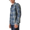 Lucky Brand Men’s Lucky Brand Men’s Indigo Plaid Western Long Sleeve Shirt(Blue Plaid)