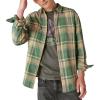 Lucky Brand Men’s Lucky Brand Men’s Indigo Plaid Western Long Sleeve Shirt(Green Plaid)