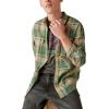 Lucky Brand Men’s Lucky Brand Men’s Indigo Plaid Western Long Sleeve Shirt(Green Plaid)