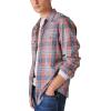 Lucky Brand Men’s Lucky Brand Men’s Indigo Plaid Western Long Sleeve Shirt(Multi Plaid)