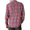 Lucky Brand Men’s Lucky Brand Men’s Indigo Plaid Western Long Sleeve Shirt(Red Plaid)