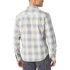 Lucky Brand Men’s Plaid Long Sleeve Shirt(Blue Plaid)