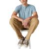 Lucky Brand Men’s Short Sleeve Linen Henley Shirt(Aegean Blue)