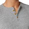 Lucky Brand Men’s Short Sleeve Linen Henley Shirt(Blackened Pearl)