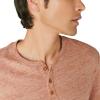 Lucky Brand Men’s Short Sleeve Linen Henley Shirt(Sequoia Brown)