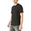 Lucky Brand Men’s Short Sleeve Pima Henley(Jet Black)