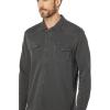 Lucky Brand Men’s Stretch Grom Plaid Western Long Sleeve Shirt(Jet Black)
