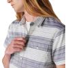 Lucky Brand Men’s Striped Short Sleeve Shirt(Blue/White Stripe)