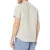 Lucky Brand Men’s Striped Short Sleeve Shirt(Natural Stripe)