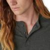 Lucky Brand Mens Tencel Jersey Long Sleeve Henley(Charcoal)
