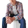 Lucky Brand Mens Tencel Jersey Long Sleeve Henley(Heather Grey)