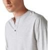 Lucky Brand Mens Tencel Jersey Long Sleeve Henley(Heather Grey)