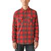 Lucky Brand Men’s Buffalo Plaid Knit Shirt(Red Multi)