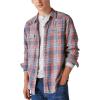 Lucky Brand Men’s Lucky Brand Men’s Indigo Plaid Western Long Sleeve Shirt(Multi Plaid)