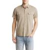 Lucky Brand Men’s Short Sleeve Lived-in Shirt(Silver Sage)