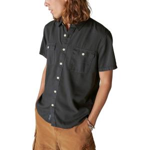 Lucky Brand Men’s Short Sleeve Lived-in Shirt(Phantom)