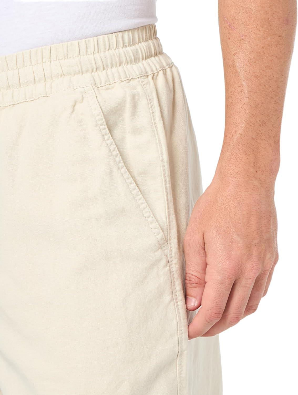 image:imageLucky Brand Mens Lucky Brand Mens 7 Linen Pullon ShortsPelican