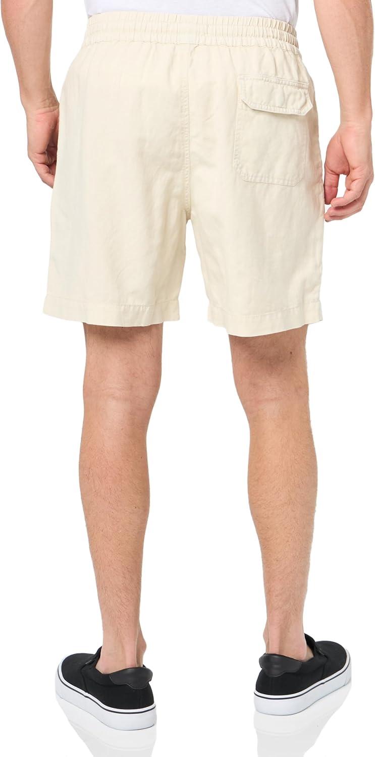 image:imageLucky Brand Mens Lucky Brand Mens 7 Linen Pullon ShortsPelican