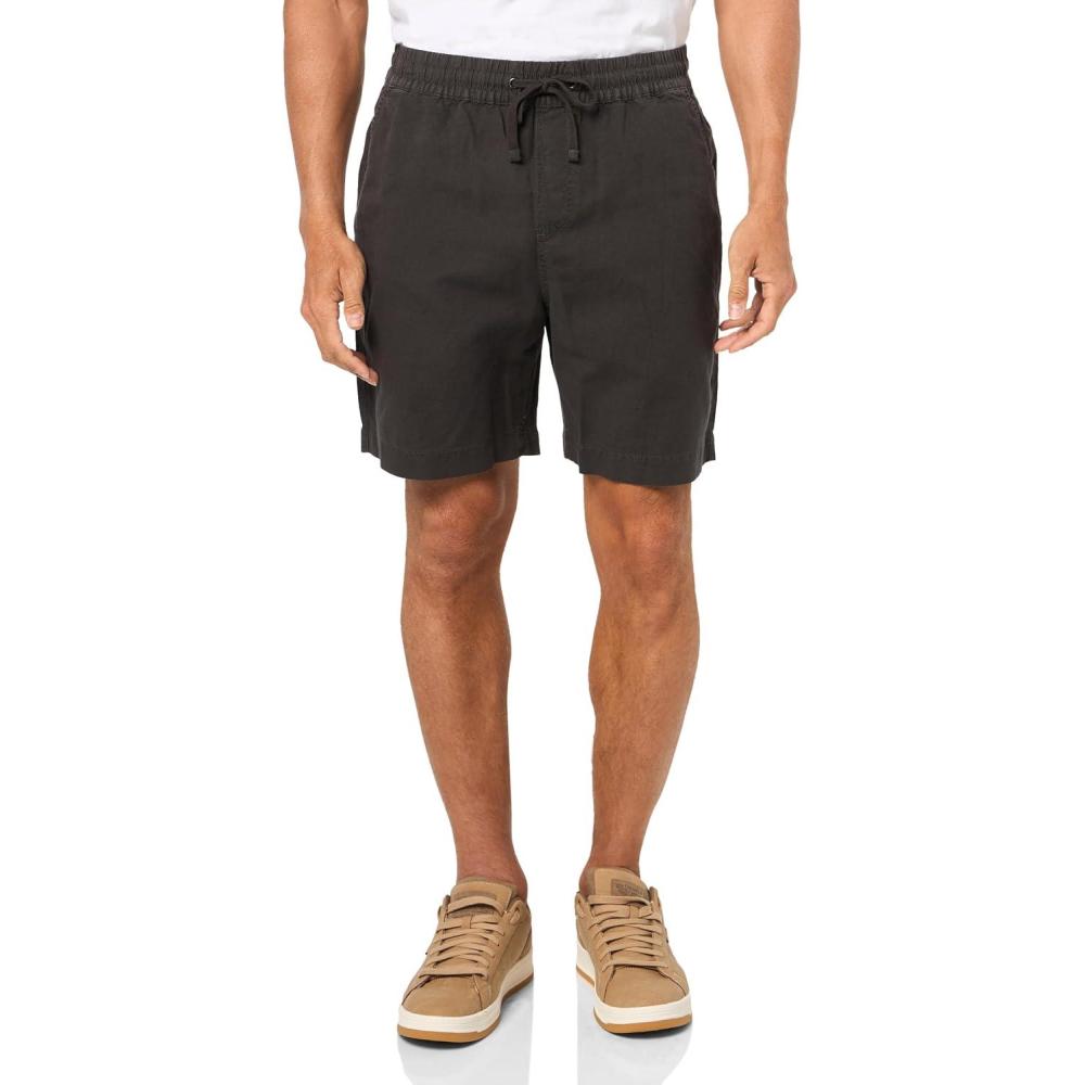 image:imageLucky Brand Mens Lucky Brand Mens 7 Linen Pullon ShortsRaven