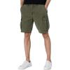 Lucky Brand Men’s 9″ Canvas Cargo Short(Four Leaf Clover)