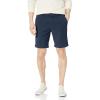 Lucky Brand Mens 9″ Stretch Twill Flat Front Short(Dark Denim)