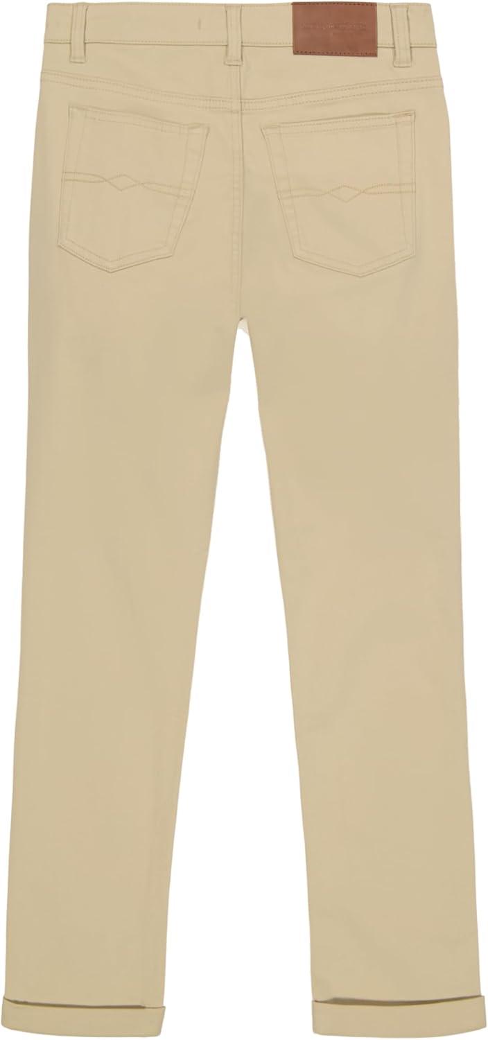 image:imageLucky Brand Boys Skinny Fit Stretch Twill PantsPelican Light Beige