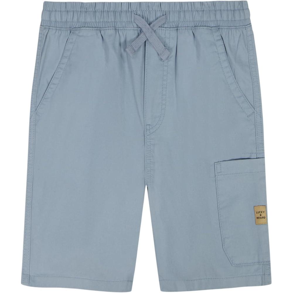 image:imageLucky Brand Boys Pullon Cargo Shorts Drawstring ClosureFaded Denim Blue