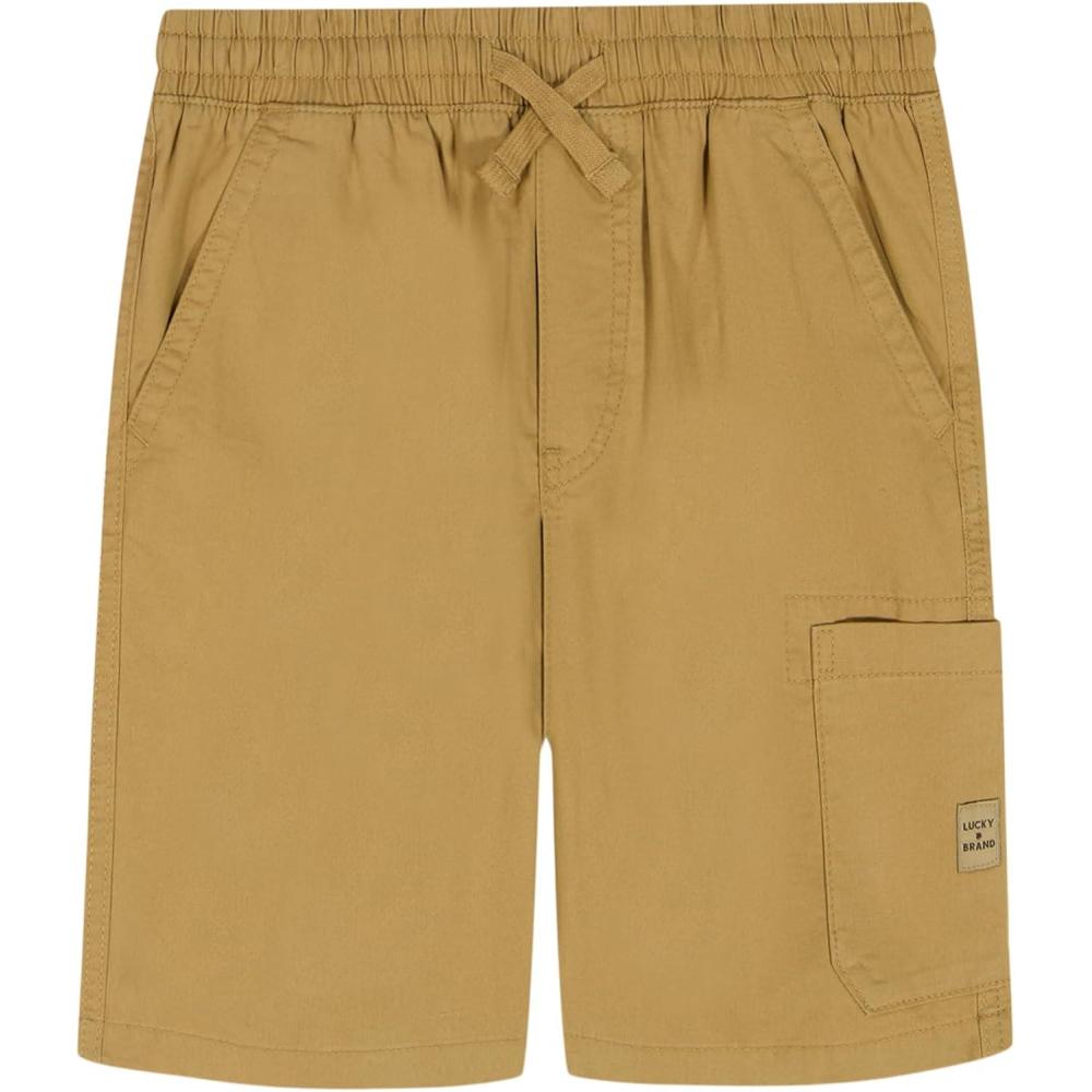 image:imageLucky Brand Boys Pullon Cargo Shorts Drawstring ClosureKelp
