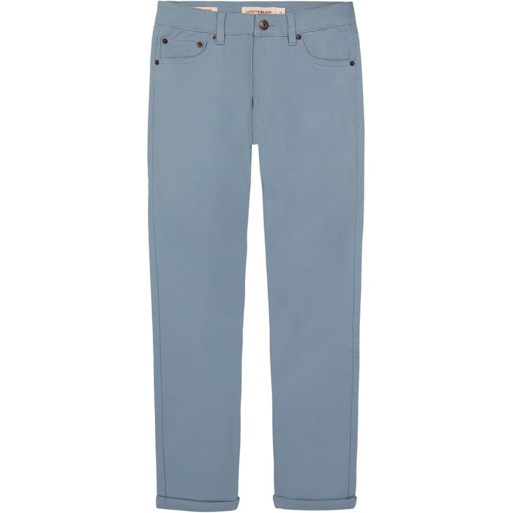 image:imageLucky Brand Boys Skinny Fit Stretch Twill Pants 5Pocket Style Zipper Fly amp Button Closure Faded Denim 16