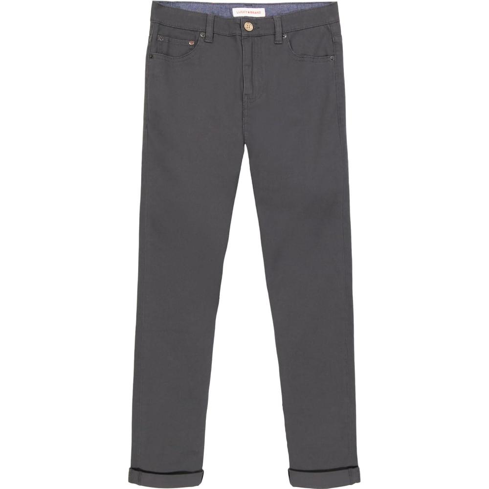 image:imageLucky Brand Boys Skinny Fit Stretch Twill PantsAsphalt