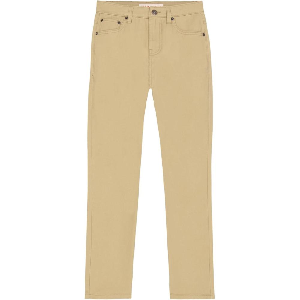 image:imageLucky Brand Boys Skinny Fit Stretch Twill PantsKhaki