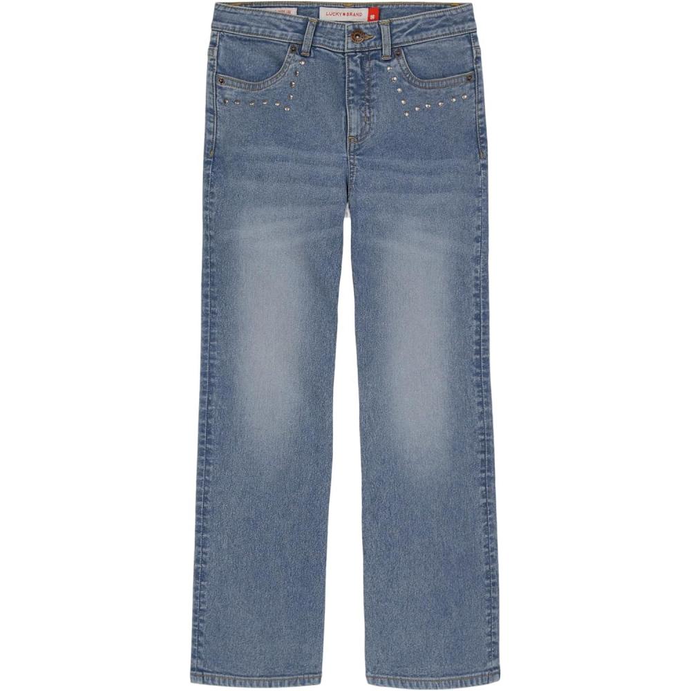 image:imageLucky Brand Girls High Rise Wide Flare Stretch Denim Jean Zipper Fly amp Button ClosureTori Wash