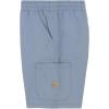 Lucky Brand Boys’ Pull-on Cargo Shorts, Drawstring Closure(Faded Denim)