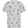 Lucky Brand Boys’ Short Sleeve Graphic Crew Neck T-Shirt, Soft, Comfortable, Relaxed Fit, Surfer Bear Egret, 14-16