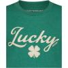 Lucky Brand Boys’ Short Sleeve Graphic Crew Neck T-Shirt, Soft, Comfortable, Relaxed Fit(Four Leaf Bottle Green)