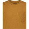 Lucky Brand Boys’ Short Sleeve Slub Pocket Crew Neck T-Shirt, Soft, Comfortable, Relaxed Fit(Burnt Sugar Heather)