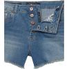 Lucky Brand Girls’ Cuffed Jean Shorts, Stretch Denim with 5 Pockets, Mid to High Rise Waist(Ada High Waist)