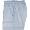 Lucky Brand Girls’ Pull-on Relaxed Fit Denim Weekend Short, Paperbag Waist, Porkchop Pockets(Ice Wash)