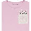 Lucky Brand Girl’s Short Sleeve Graphic T-Shirt, Tagless Cotton Tee with Fun Designs(Daisy Pocket Orchid)