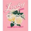 Lucky Brand Girl’s Short Sleeve Graphic T-Shirt, Tagless Cotton Tee with Fun Designs(Peony Local Lemons)