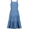Lucky Brand Girls’ Sleeveless Light Weight Denim Midi Dress(Robin Wash)