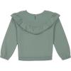 Lucky Brand Pullover Fleece Crewneck Sweatshirt(Green Ruffle)