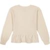 Lucky Brand Pullover Fleece Crewneck Sweatshirt(Parchment Love)