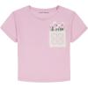 Lucky Brand Girl’s Short Sleeve Graphic T-Shirt, Tagless Cotton Tee with Fun Designs(Daisy Pocket Orchid)