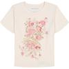 Lucky Brand Girl’s Short Sleeve Graphic T-Shirt, Tagless Cotton Tee with Fun Designs(Gardenia Boquet)