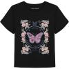 Lucky Brand Girl’s Short Sleeve Graphic T-Shirt, Tagless Cotton Tee with Fun Designs(Happy Thoughts)