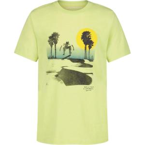 Lucky Brand Boys’ Short Sleeve Graphic Crew Neck T-Shirt, Soft, Comfortable, Relaxed Fit(Skate Free Lime Sherbert)