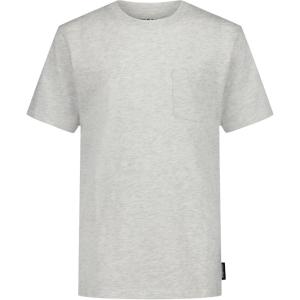 Lucky Brand Boys’ Short Sleeve Slub Pocket Crew Neck T-Shirt, Soft, Comfortable, Relaxed Fit(Oat Heather)