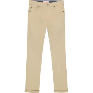 Lucky Brand Boys’ Skinny Fit Stretch Twill Pants(Pelican Light Beige)