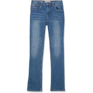 Lucky Brand Girls’ 5-Pocket Stretch Bootcut Fit Denim Jean, Zipper Fly & Button Closure(Ada Wash)